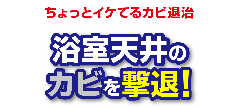 浴室天井のカビを撃退 カビキラー ジョンソン株式会社